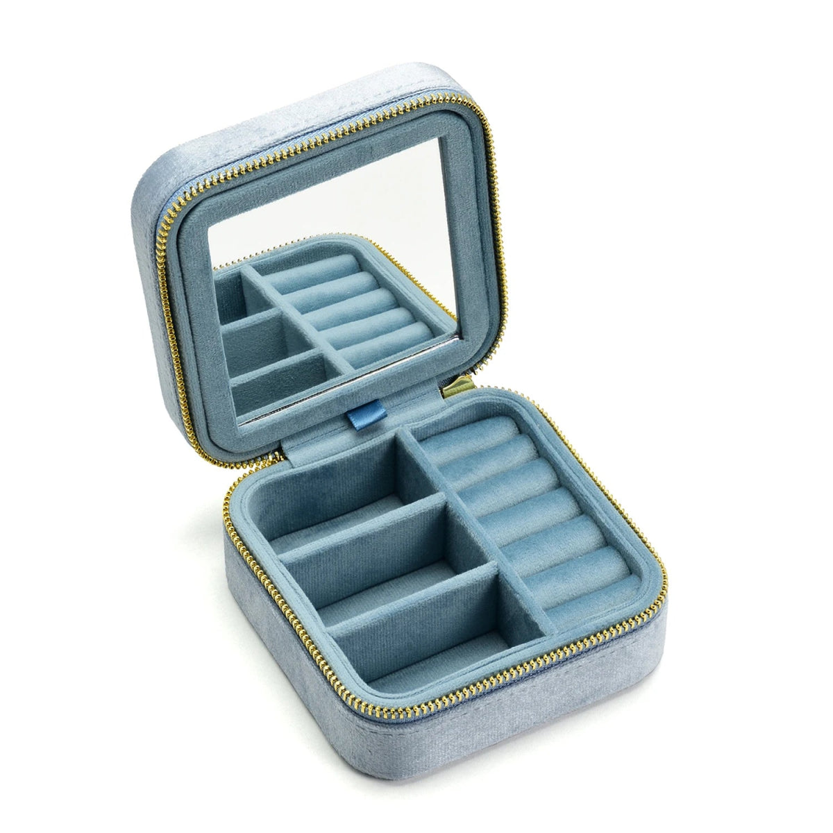 WATCHMATIC Vintage Velvet Jewelry Box 14:496Sky Blue;5:200004182 - WatchMatic