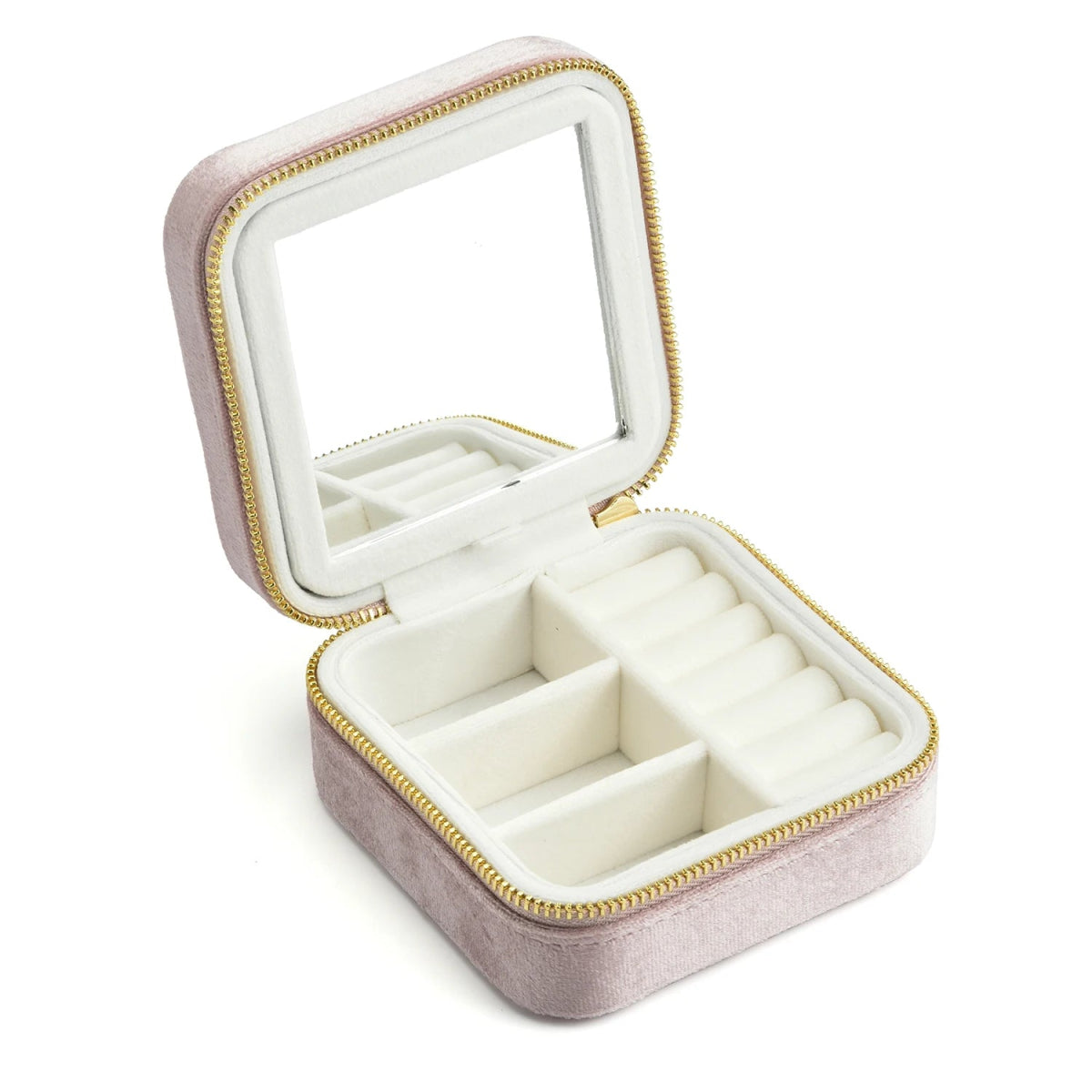 WATCHMATIC Vintage Velvet Jewelry Box 14:691Pink White;5:200004182 - WatchMatic