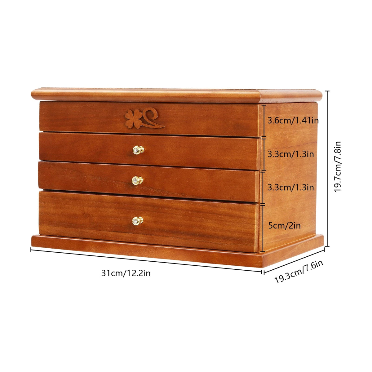 WATCHMATIC Vintage Wooden Jewelry Box 14:294 Tiers;200007763:201336106 - WatchMatic