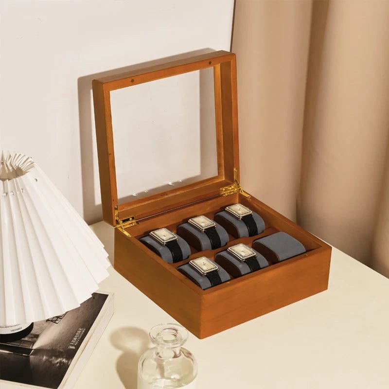 WatchMatic Wood Watch Storage Box 14:193Gray - WatchMatic