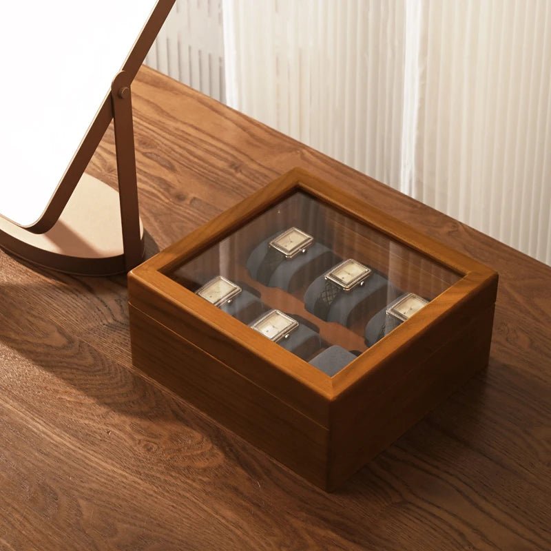 WatchMatic Wood Watch Storage Box 14:193Gray - WatchMatic