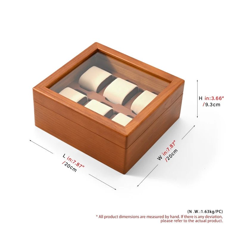 WatchMatic Wood Watch Storage Box 14:29Beige - WatchMatic