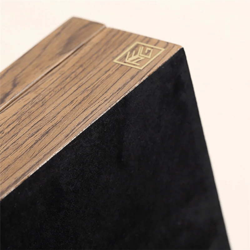 WATCHMATIC Wooden Flip Jewelry Box 14:200003699Walnut Color - WatchMatic