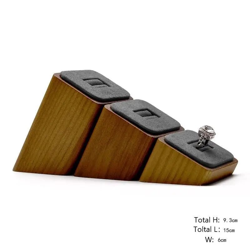 WATCHMATIC Wooden Jewelry Organizer Rack 14:193Dark Grey - WatchMatic