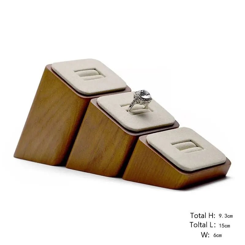 WATCHMATIC Wooden Jewelry Organizer Rack 14:193Dark Grey - WatchMatic
