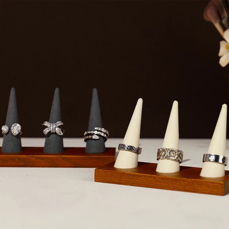 WATCHMATIC Wooden Ring Holder 14:291 Ring Beige - WatchMatic