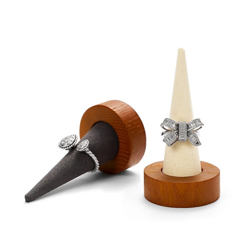 WATCHMATIC Wooden Ring Holder 14:291 Ring Beige - WatchMatic