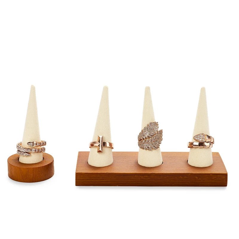 WATCHMATIC Wooden Ring Holder 14:291 Ring Beige - WatchMatic