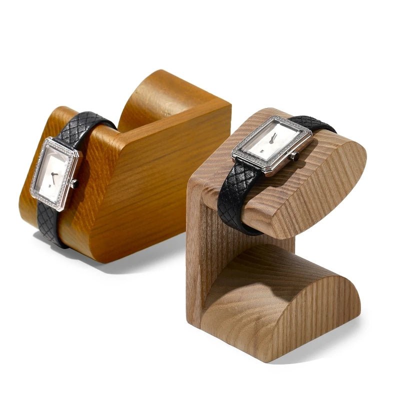 WATCHMATIC Wooden Watch Display Stand 14:29Dark Color - WatchMatic