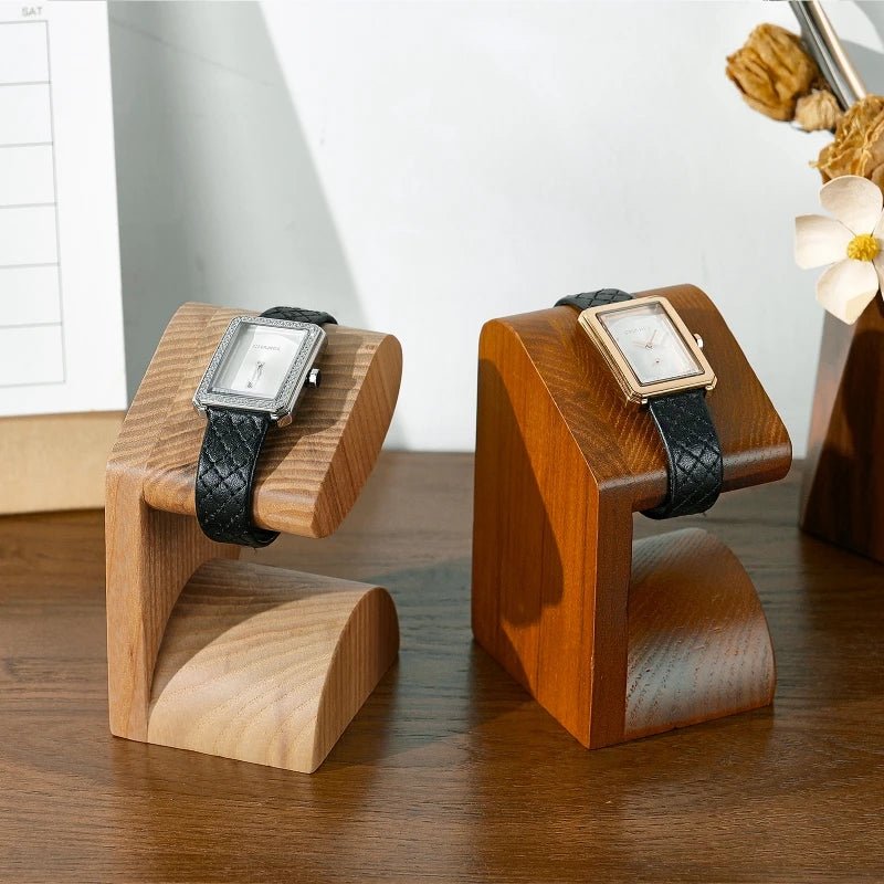 WATCHMATIC Wooden Watch Display Stand 14:29Dark Color - WatchMatic