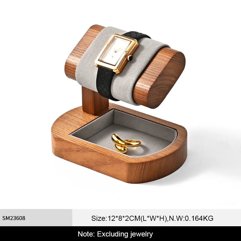 WATCHMATIC Wooden Watch Stand 14:1052Single Circle B - WatchMatic