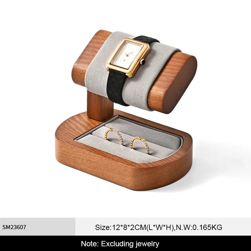 WATCHMATIC Wooden Watch Stand 14:366Single Circle A - WatchMatic