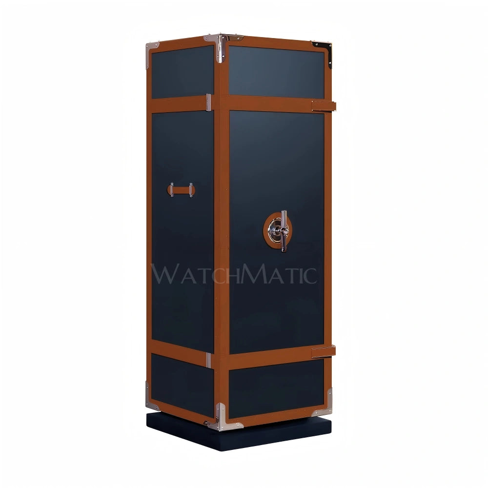 Caja fuerte de cuero Sovereign™: caja fuerte para relojes con dos puertas