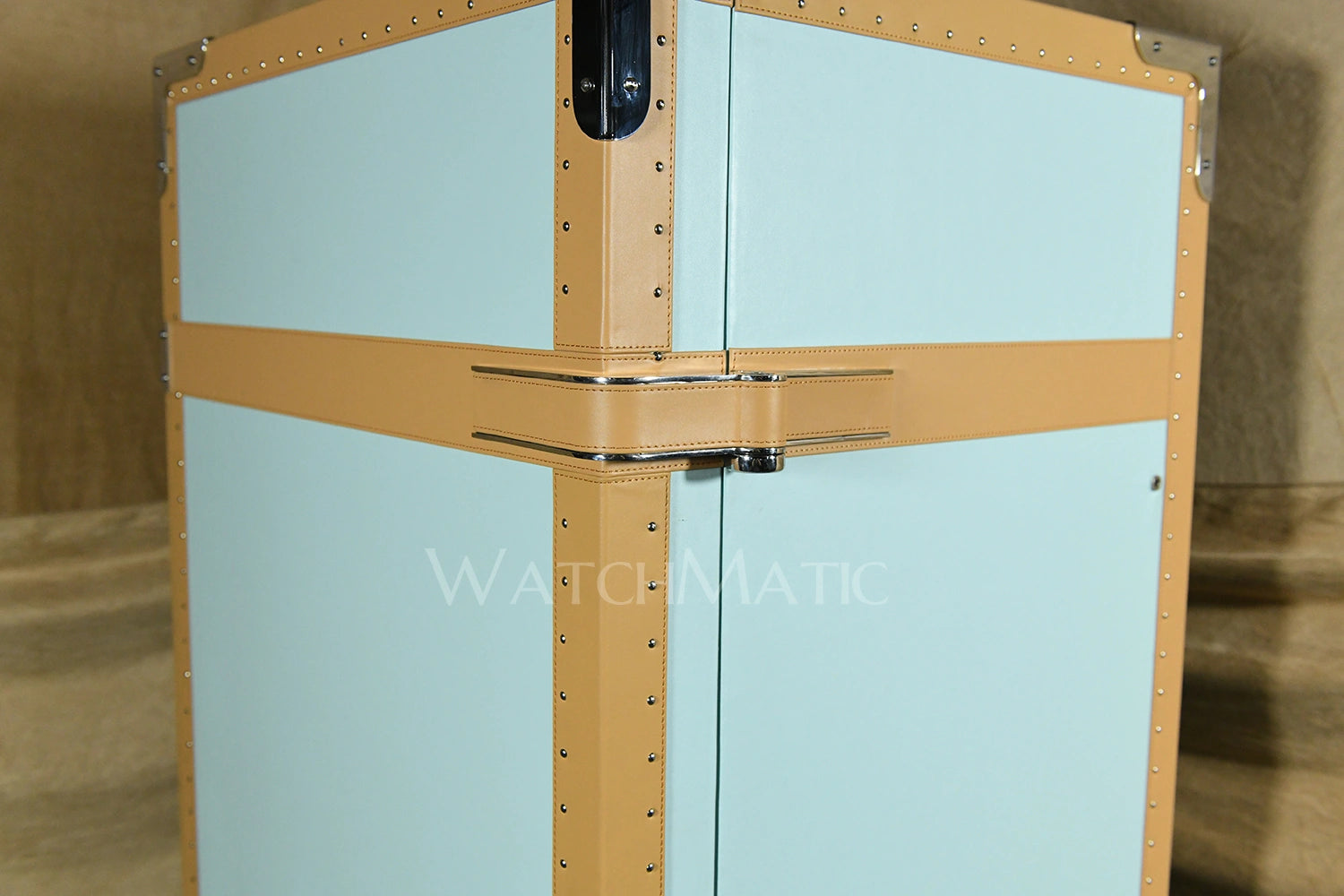 Caja fuerte de cuero Sovereign™: caja fuerte para relojes con dos puertas