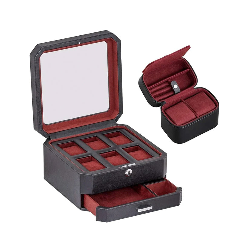 Linea Leather 6-Watch Box