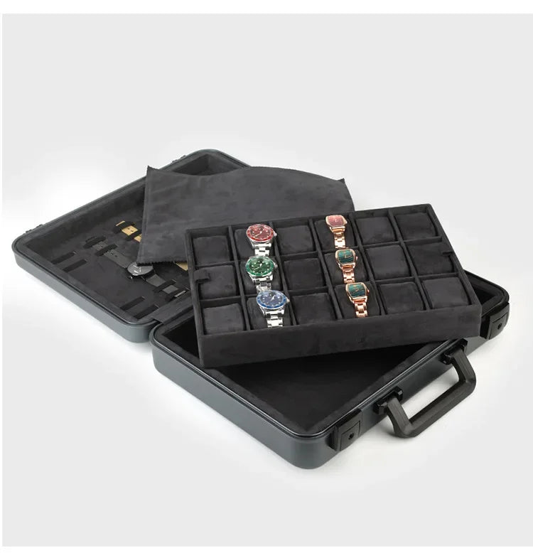 Imperial Luxury Aluminum Watch Suitcase