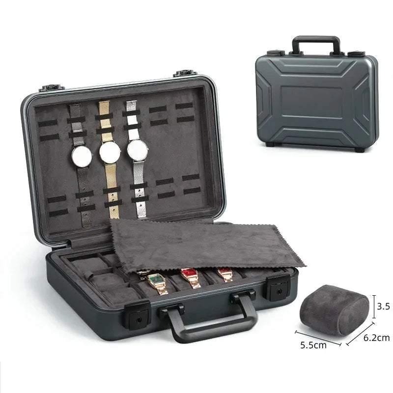 Imperial Luxury Aluminum Watch Suitcase