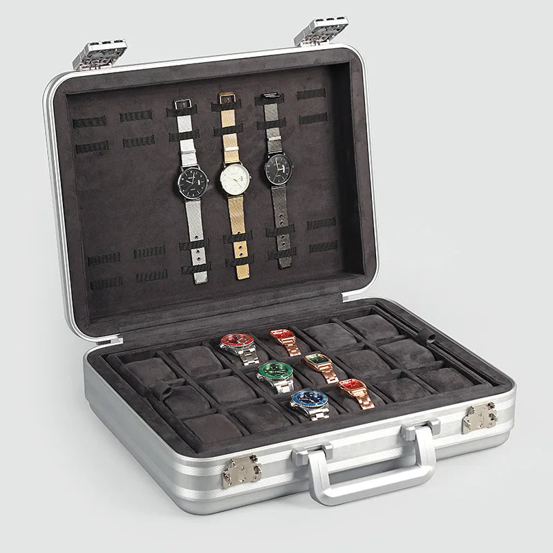 Imperial Luxury Aluminum Watch Suitcase