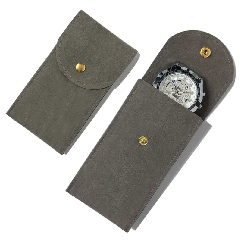 Solo Suede Leather Watch Pouch