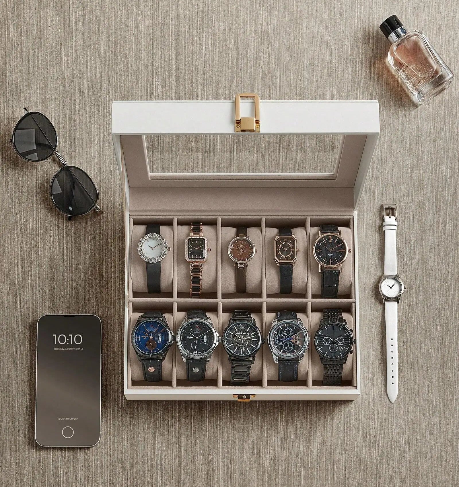 Seraph White 10-Watch Box