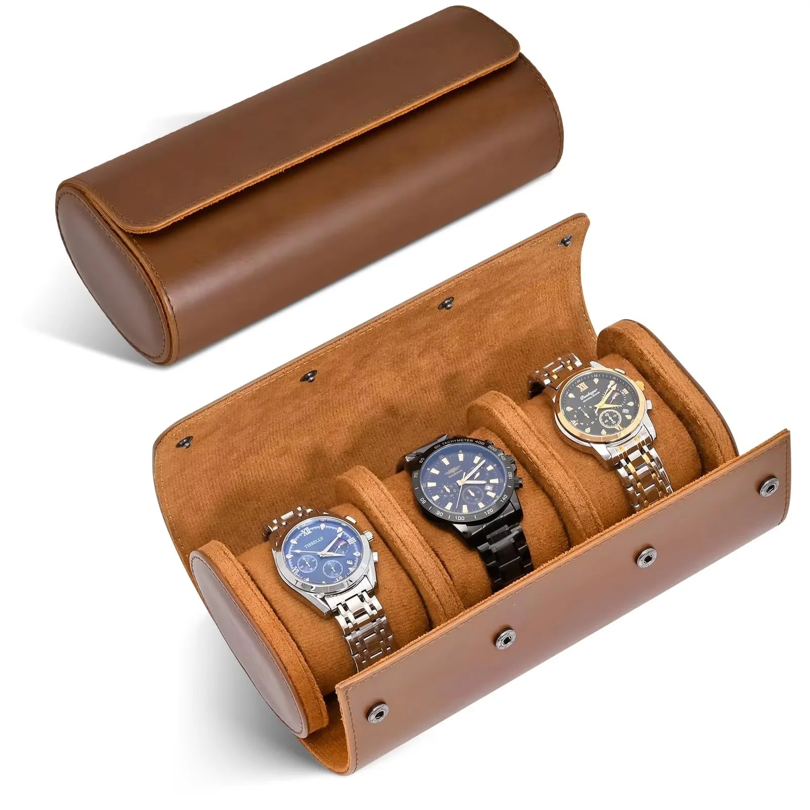 Orbit Leather Triple Watch Roll