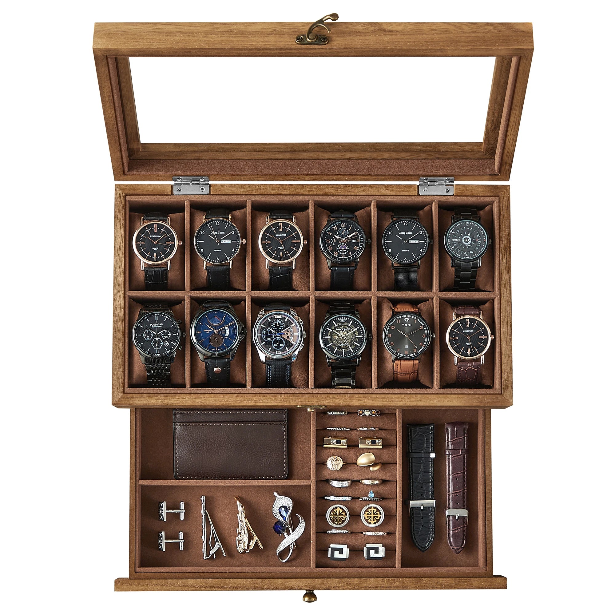Vero Wood 12-Watch Box