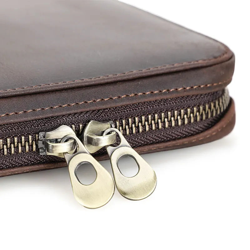 Clasp Leather Watch Case