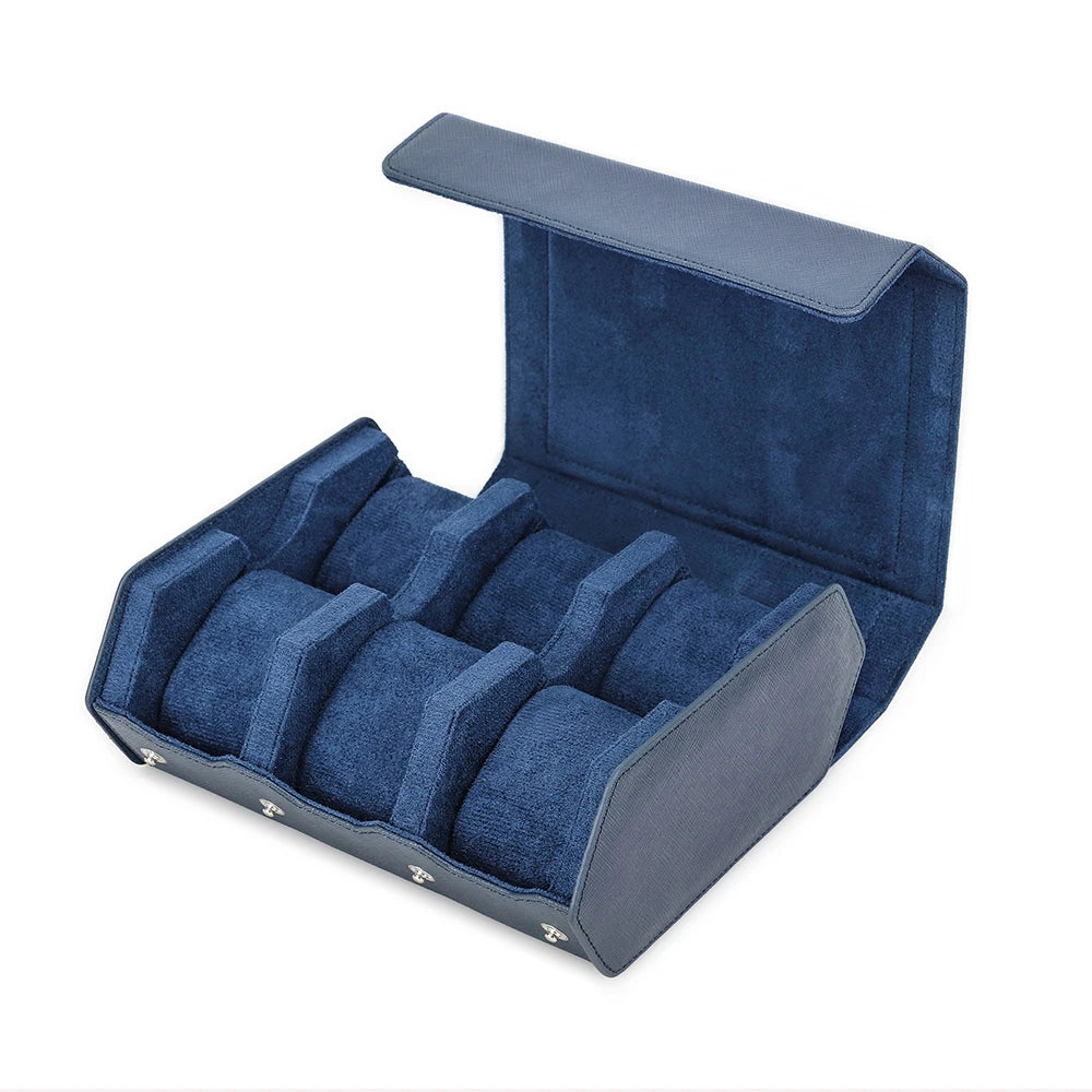 Hexagon Genuine Leather Watch Box