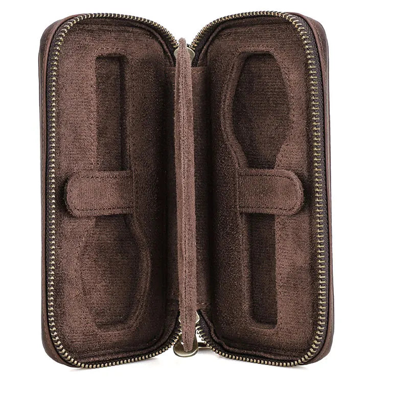 Clasp Leather Watch Case