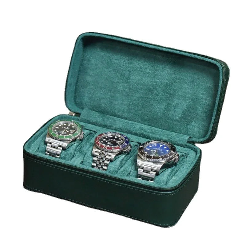 Hexo Green Leather Watch Case