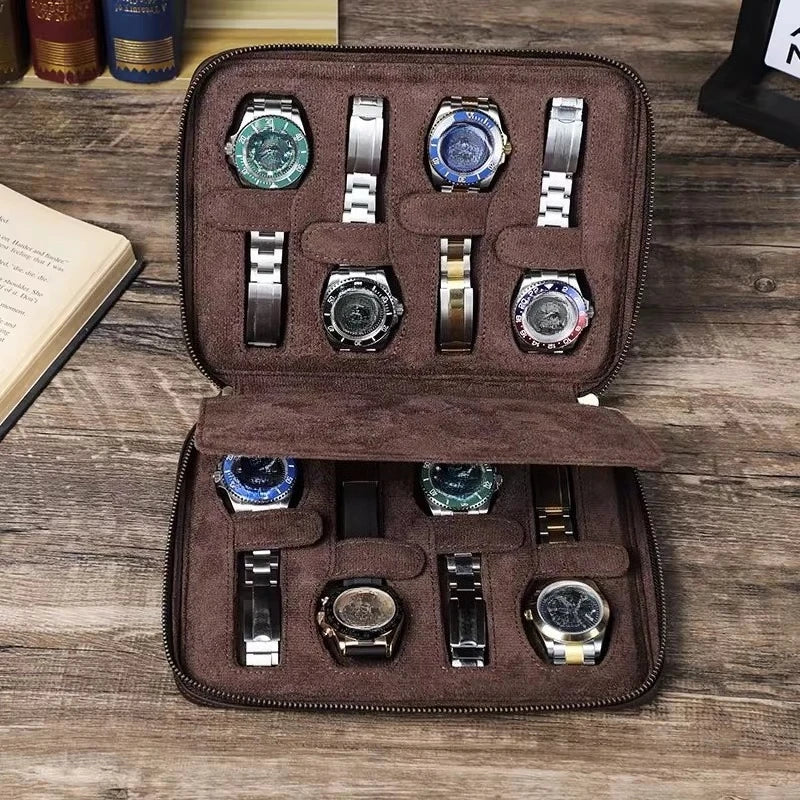 Clasp Leather Watch Case