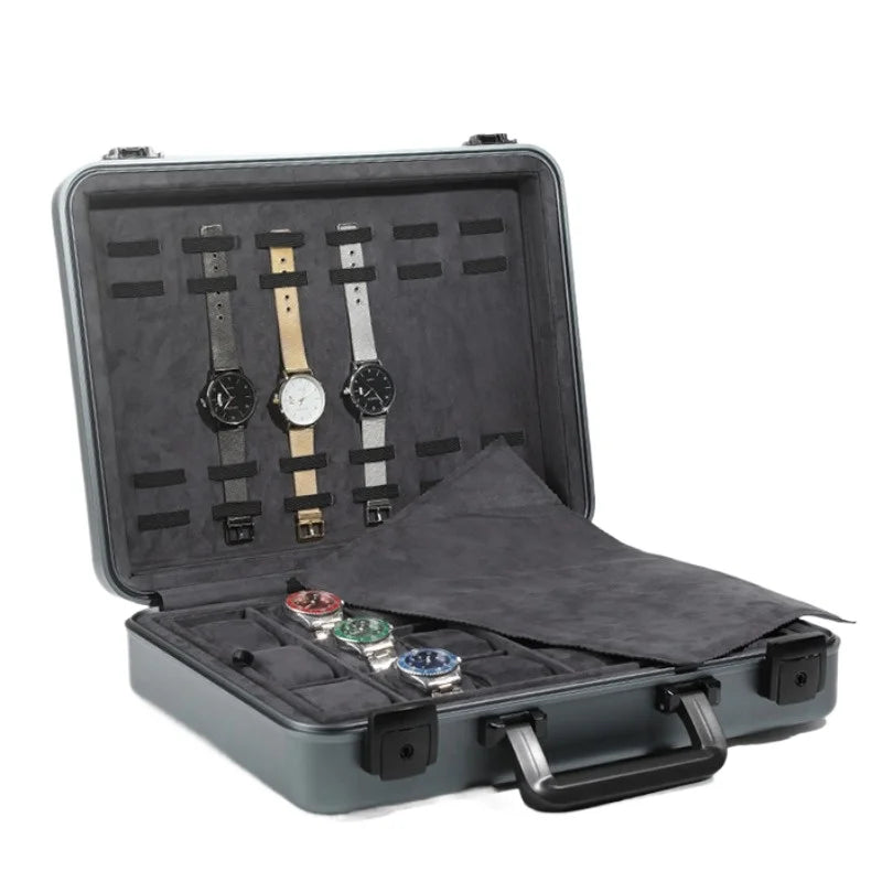 Imperial Luxury Aluminum Watch Suitcase