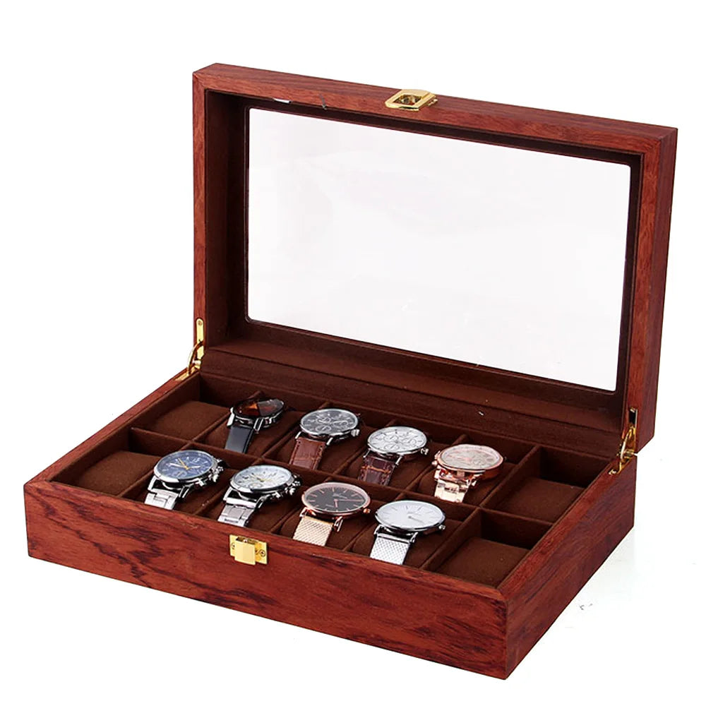 Volto Wood 12-Watch Box