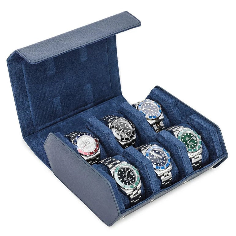 Hexagon Genuine Leather Watch Box