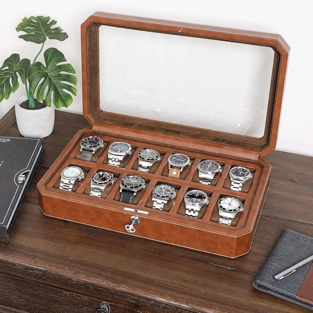 Holden Luxury Leather 12-Watch Box