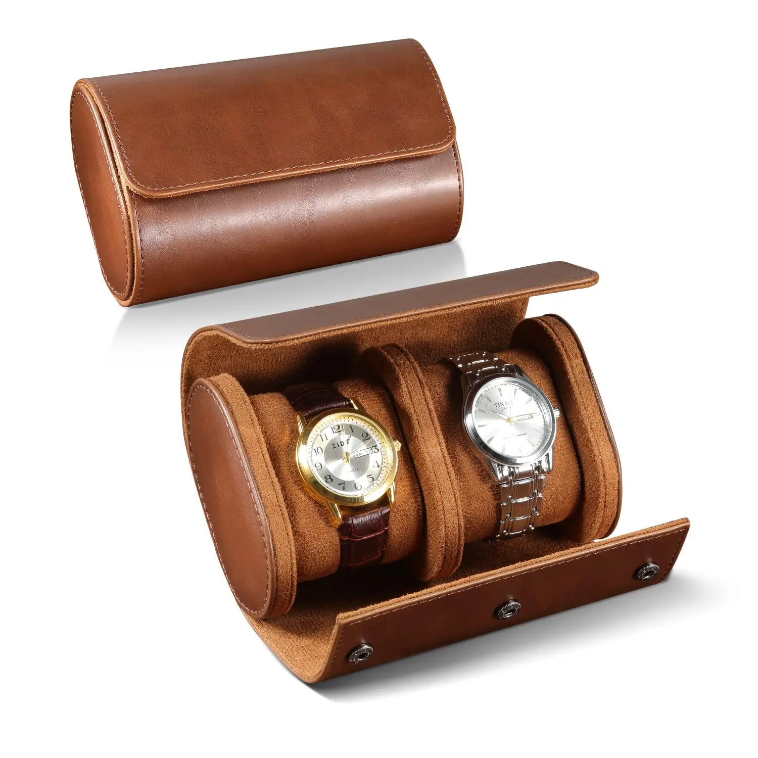 Orbit Leather Double Watch Roll