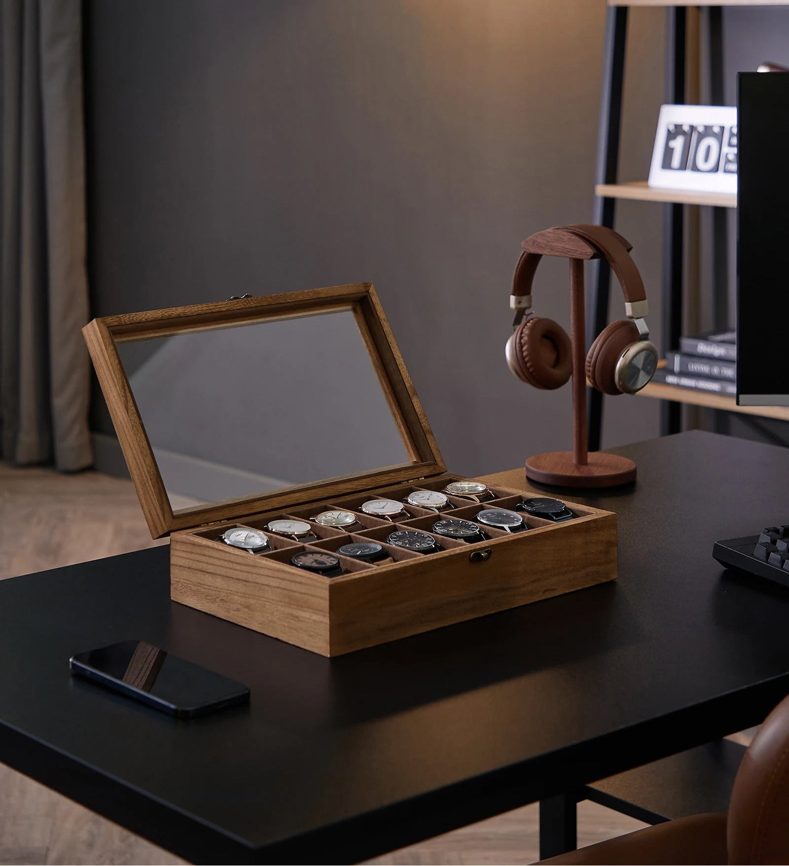 Modo Brown 12-Watch Box