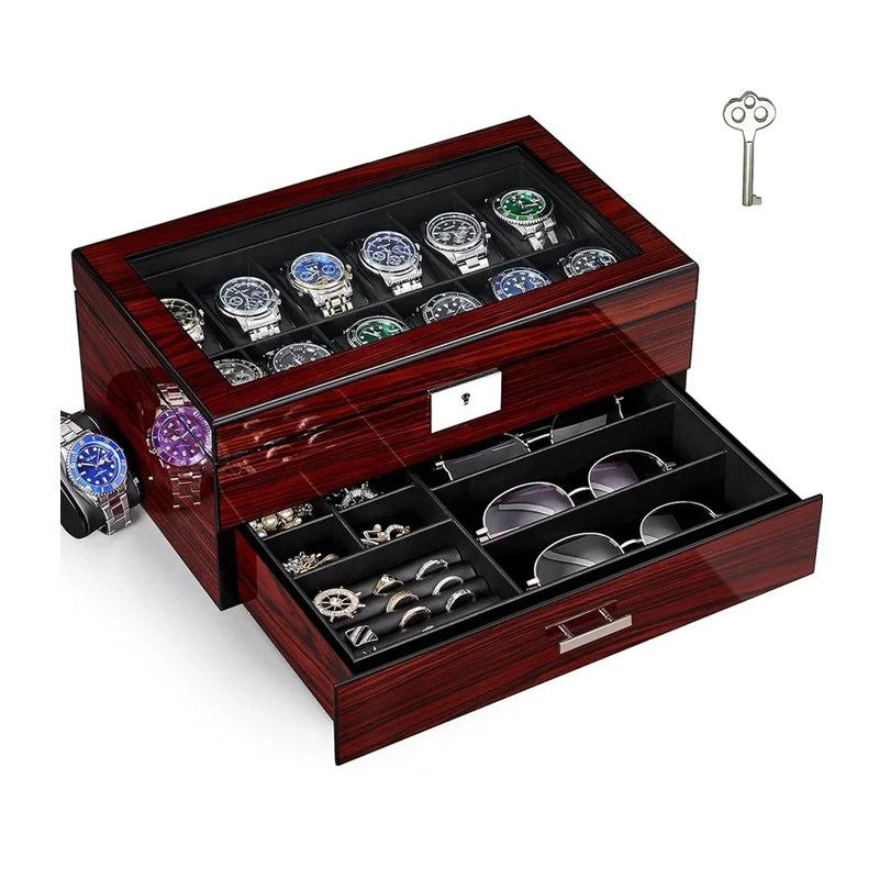 Cedro Wood 12-Watch Box