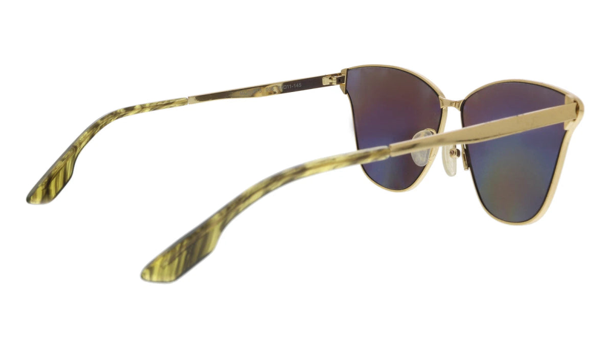 ALEXANDER MCQUEEN Blue Mirror Cat Eye Women's Sunglasses MQ0087S - 30001789006 - WatchMatic