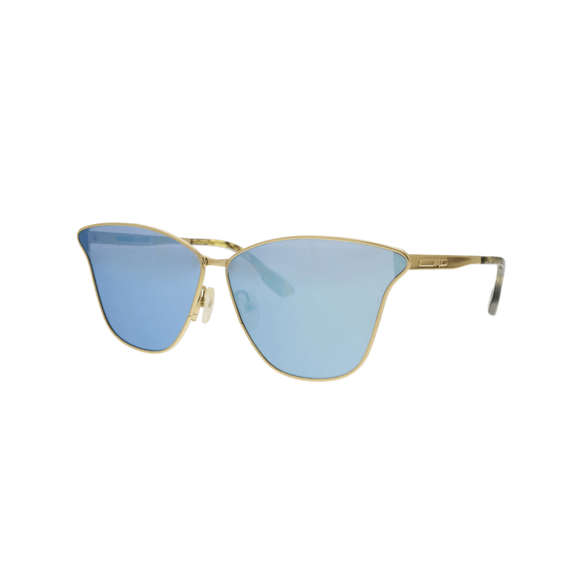 ALEXANDER MCQUEEN Blue Mirror Cat Eye Women's Sunglasses MQ0087S - 30001789006 - WatchMatic