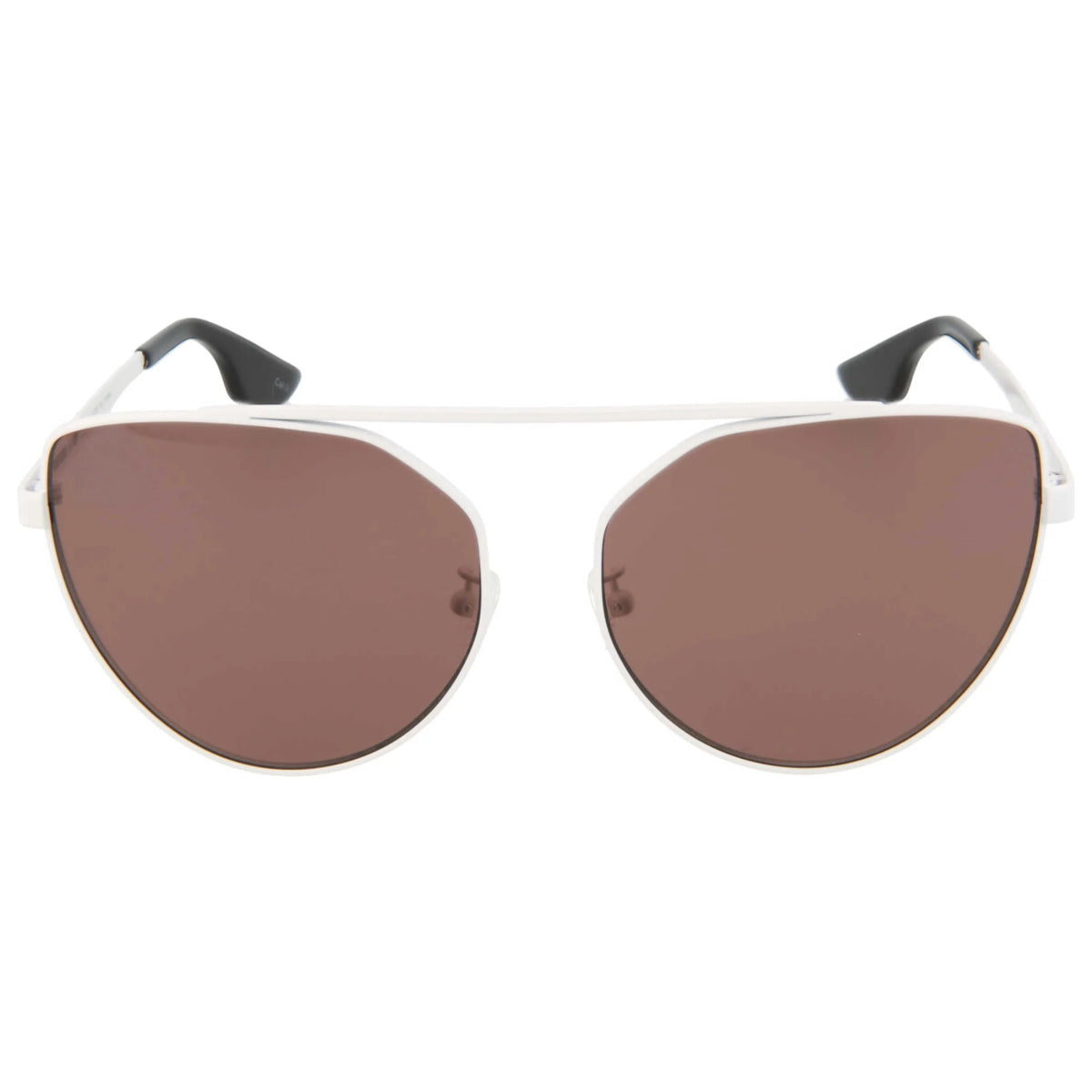 ALEXANDER MCQUEEN Brown Mirror Cat Eye Women's Sunglasses MQ0075S - 30001295004 - WatchMatic