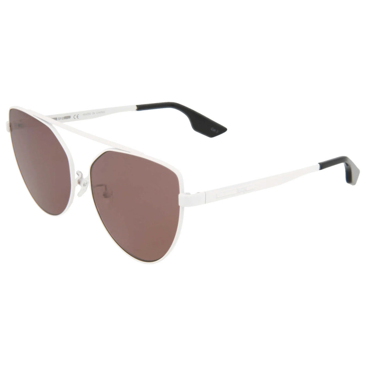ALEXANDER MCQUEEN Brown Mirror Cat Eye Women's Sunglasses MQ0075S - 30001295004 - WatchMatic