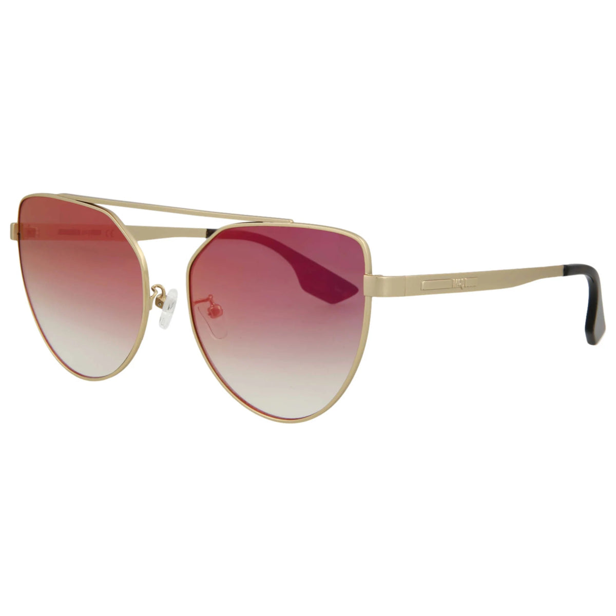 ALEXANDER MCQUEEN Pink Mirror Cat Eye Women's Sunglasses MQ0075S - 30001295003 - WatchMatic