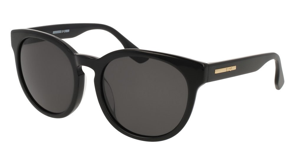 ALEXANDER MCQUEEN Round Unisex Sunglasses Black MQ0052S - 30000756003 - WatchMatic