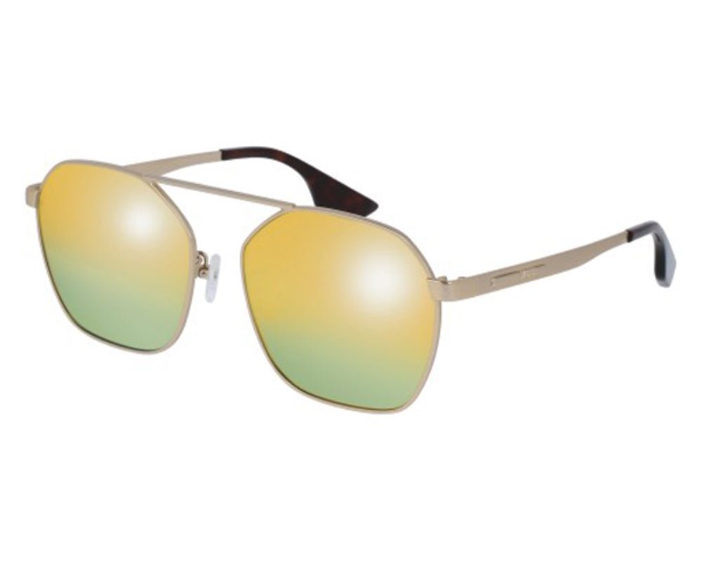 ALEXANDER MCQUEEN Yellow Gradient Oversized Women's Sunglasses MQ0076S - 30001296003 - WatchMatic