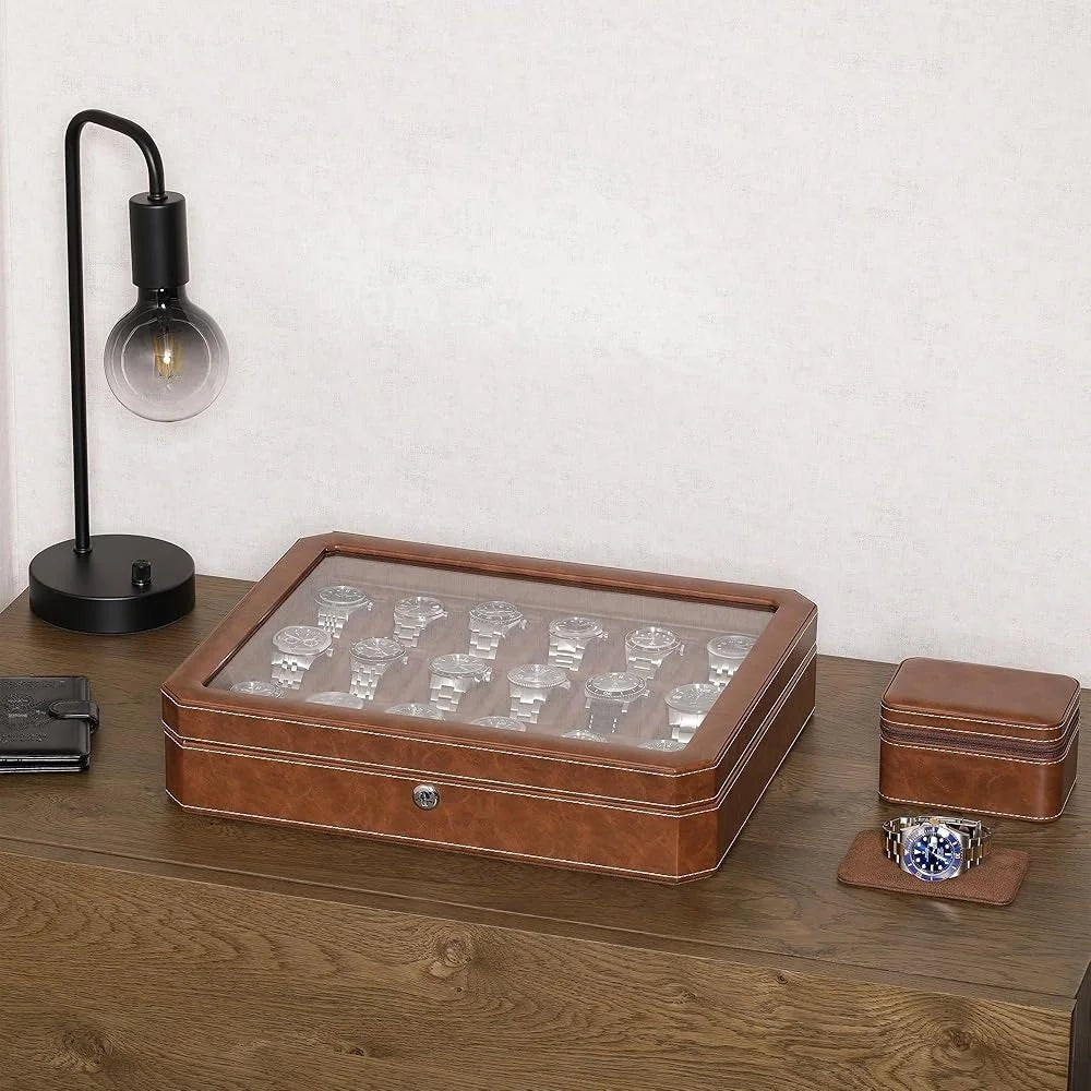 Baron Leather 18 - Watch Box - WatchMatic