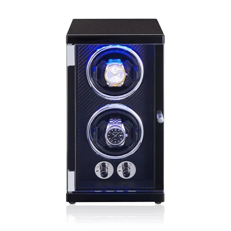 Bruno Vertical Luxury Double Watch Winder - WatchMatic