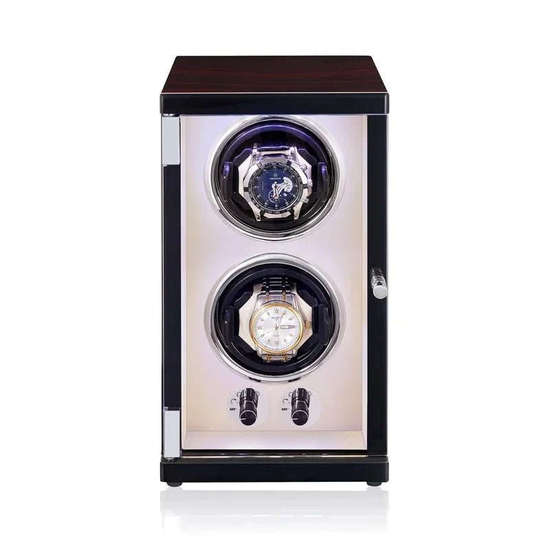 Bruno Vertical Luxury Double Watch Winder - WatchMatic