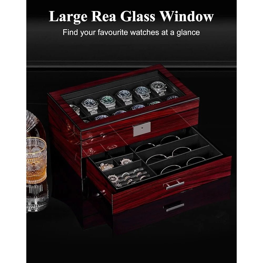 Cedro Wood 12 - Watch Box - WatchMatic