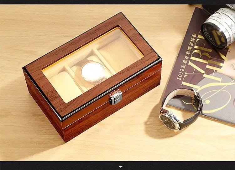 Cedro Wood Grain 3 - Watch Box - WatchMatic